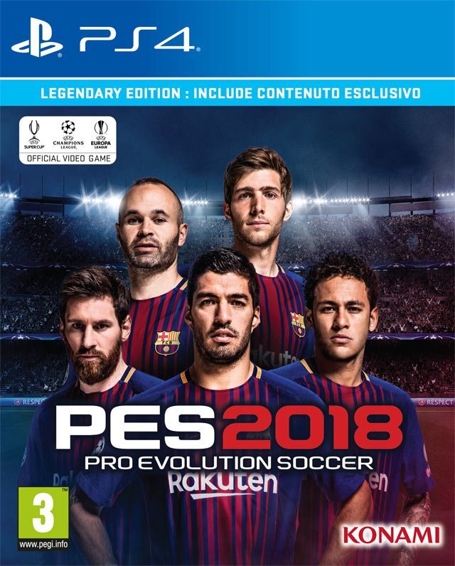 pes 2018 ps4 cover